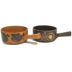 Vintage Stoneware Restaurant Quality French Onion Soup Bowls Made in Japan Set 2